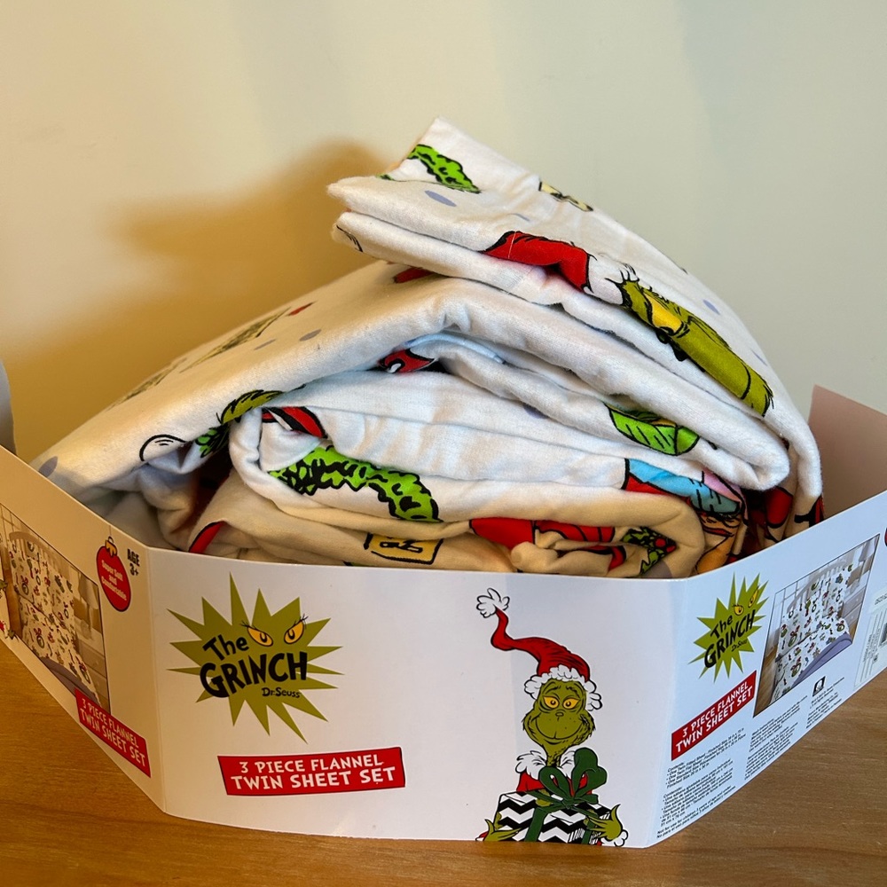 Grinch twin sheets